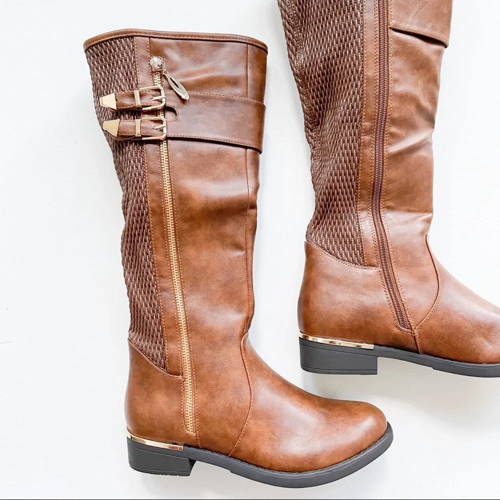 Top Moda Tan Boot Ginger-1 - Picture 3 of 8